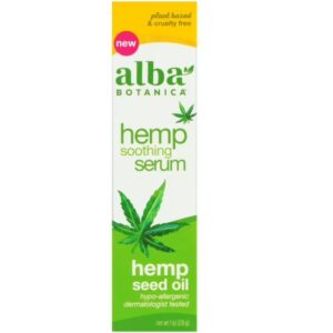 Alba Botanica Hemp Seed Oil Soothing Serum, 1 oz